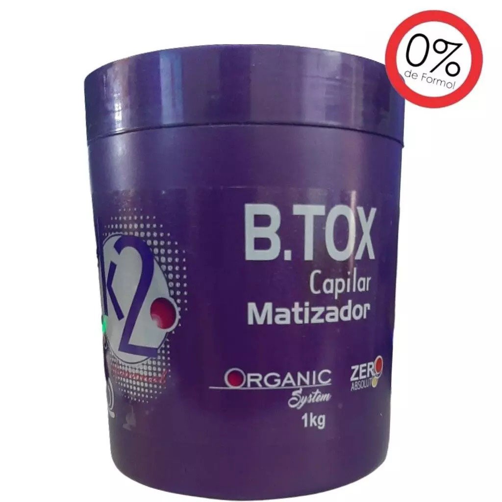 Botox Capilar K2 Com Matizador Sem Formol Profissional 1kg Orgânico ...