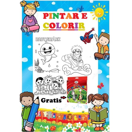 Desenhos para colorir e pintar, desenho para pintar infantil 