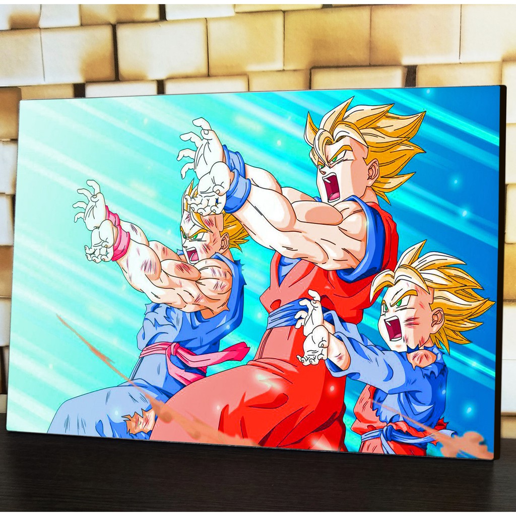 Quadro decorativo Goku e Gohan Dragon Ball Z