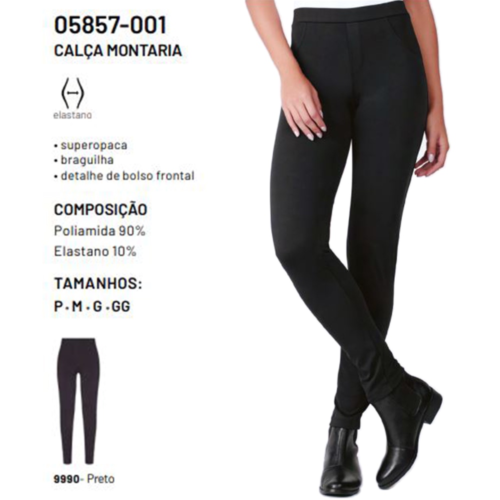 Calça Montaria Legging Loba Com Elastano 05857-001