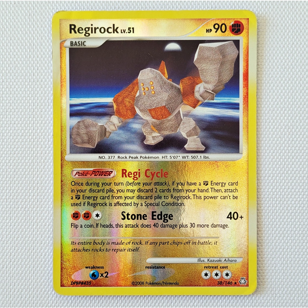 Carta Antiga Pokemon Regirock 138/146 Rare Reverse Holo Legends