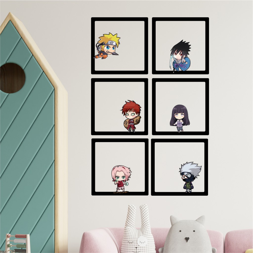 Quadro Naruto, Sakura, Sasuke e Kakashi