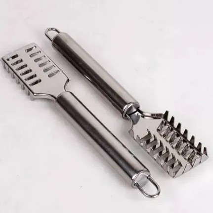 Limpador Inox Para Escamas 19x3x1cm Remove Escamas do Peixe Clink