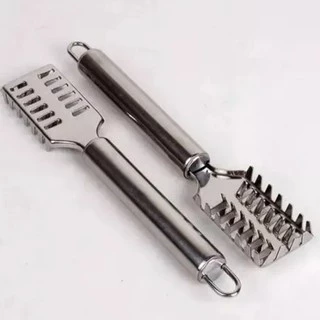 Limpador Inox Para Escamas 19x3x1cm Remove Escamas do Peixe Clink