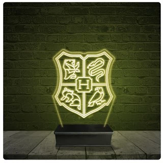 Led Luminária Acrílico Abajur - Casas Harry Potter 13