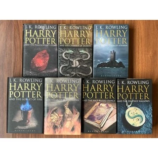Coleção Harry Potter, J.K. Rowling, Edição UK, Bloomsbury, rara, hardcover/ capa dura