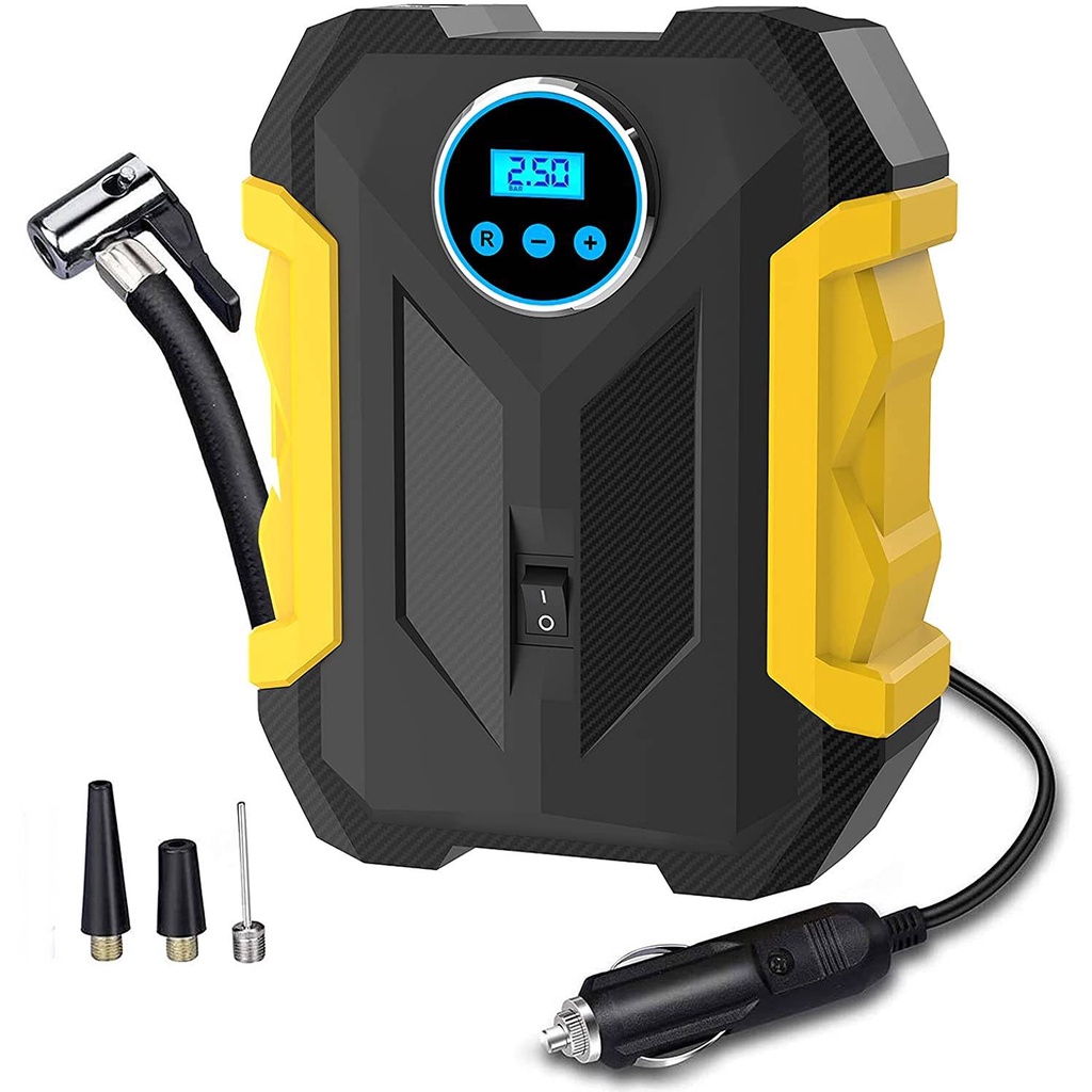 Mini compressor de ar automotivo port til digital para encher pneu bola