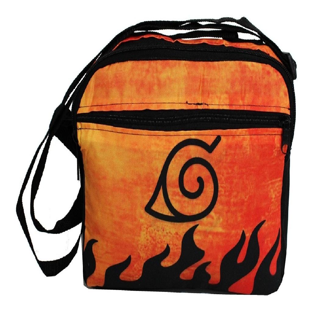 Mochila Uniforme Ninja Naruto Clã Uzumaki Jinchuriki Aldeia Folha