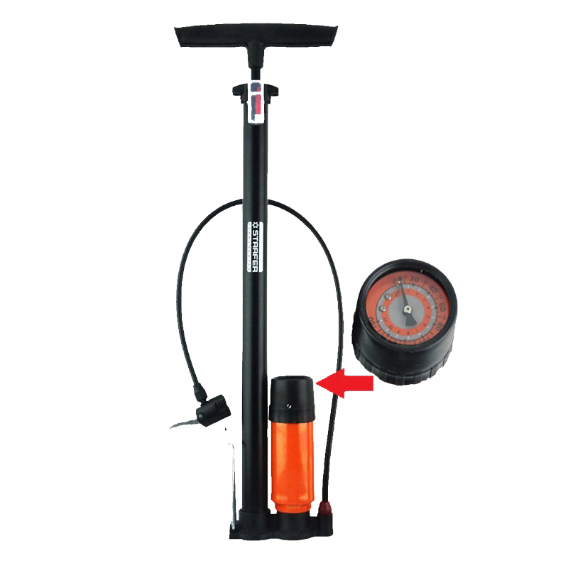Bomba de Ar Manual com Reservatório e Manômetro 160psi - Starfer ...