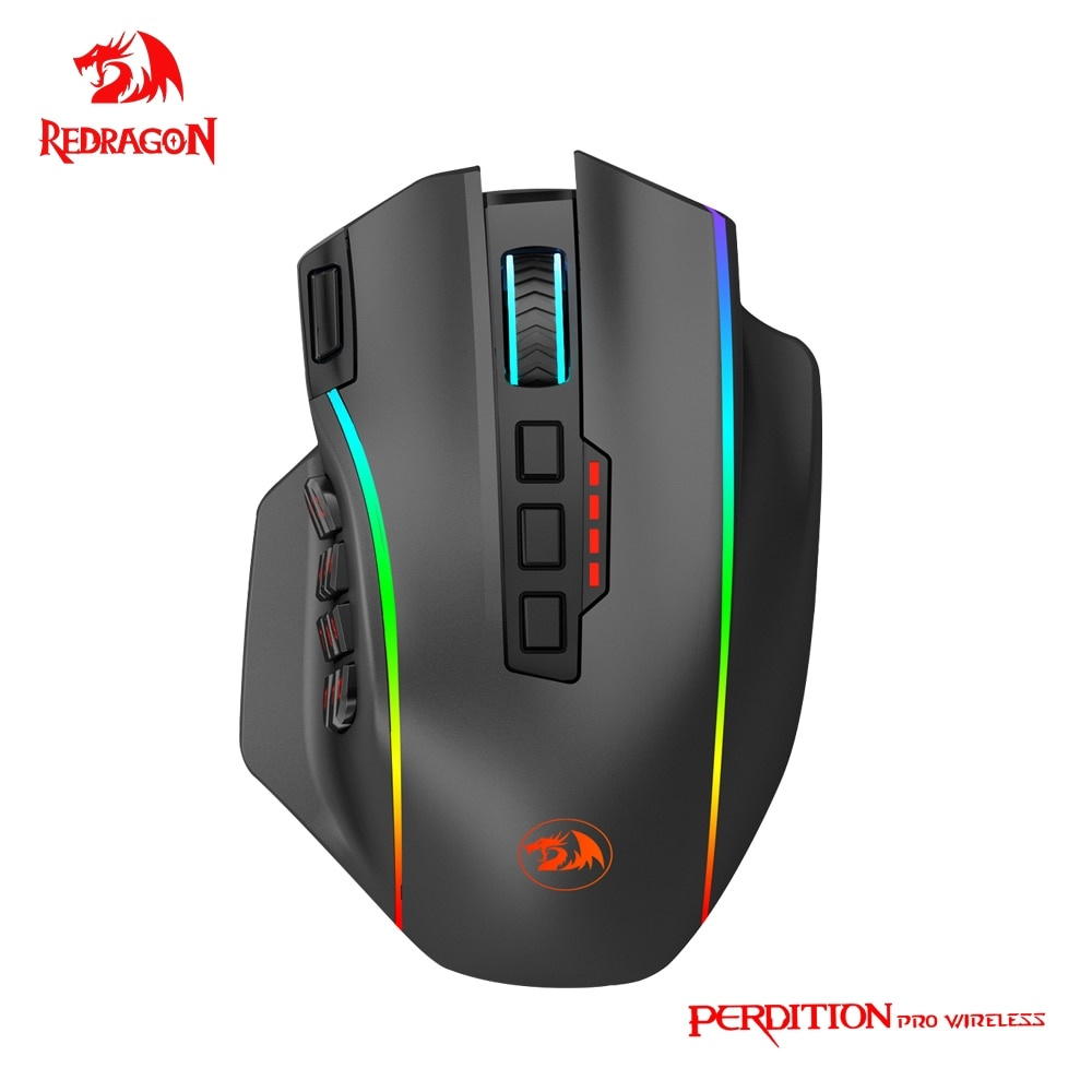 Mouse para jogos Havit RGB com fio programável ergonômico USB Mice