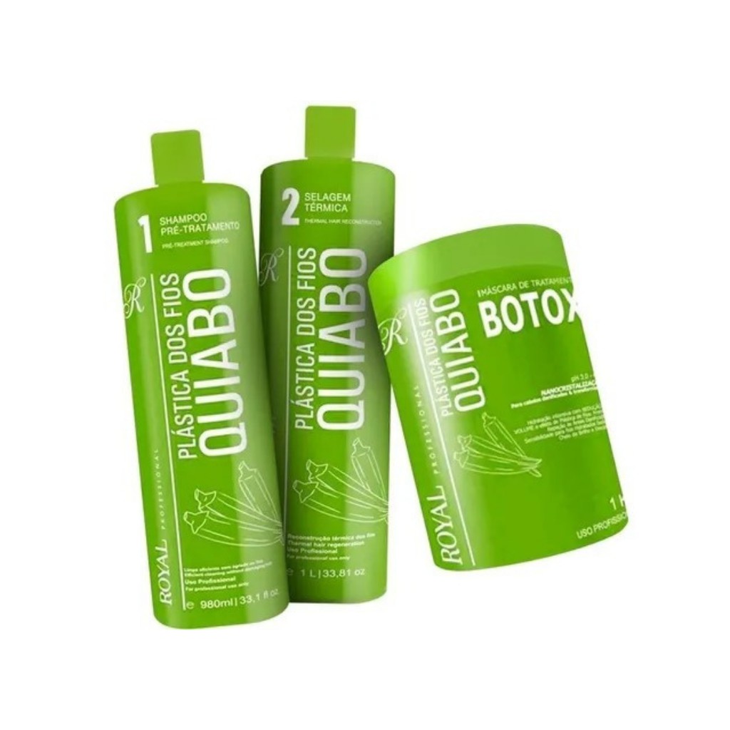 Progressiva Royal Plástica dos Fios Quiabo + Botox | Shopee Brasil
