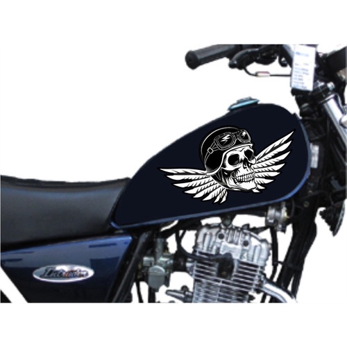 Adesivo preto tanque lateral suzuki intruder 125 a406