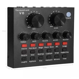 Mesa de Som Áudio Usb Smart Conjunto Interface Live - V8
