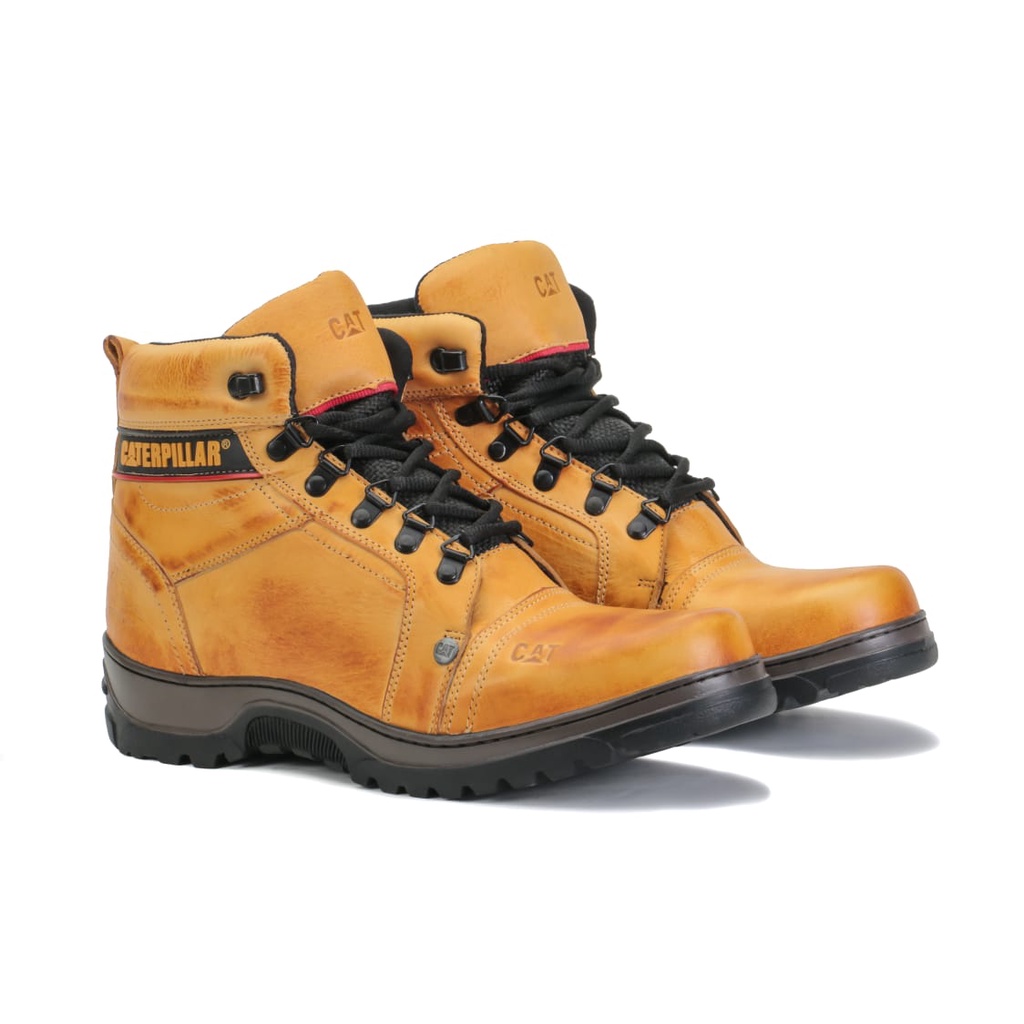 Bota Cat Masculina e Feminina Em Couro Legitimo Coturno Caterpillar ...