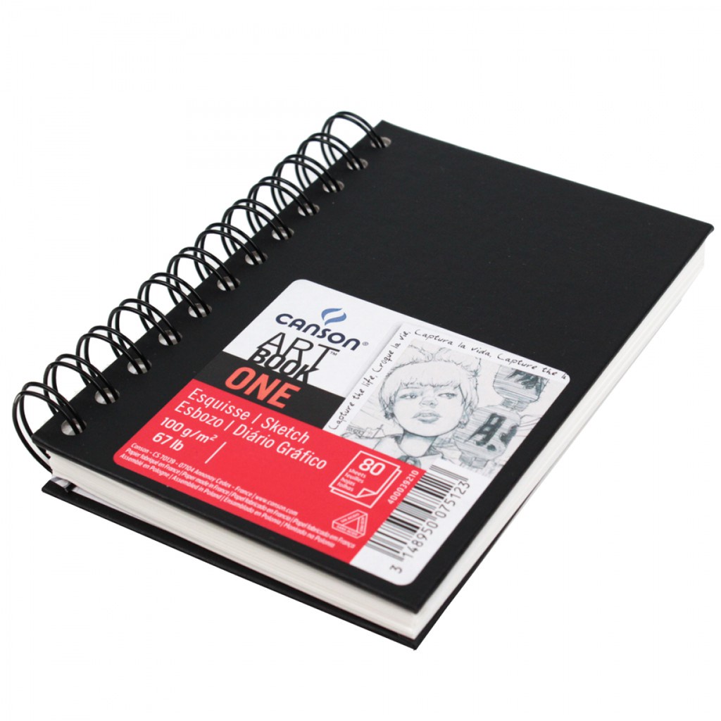 Bloco Sketchbook Canson One Espiral A6 80 Folhas 100grs Shopee Brasil