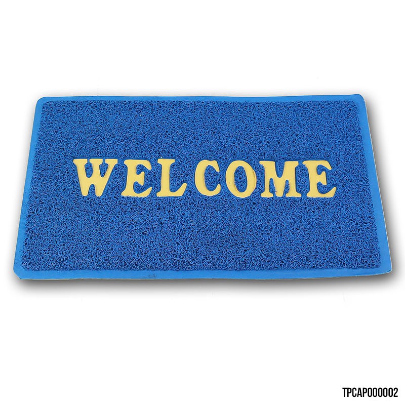 Capacho Welcome Azul - Tapete Porta Antiderrapante 40 x 60 cm | Shopee ...