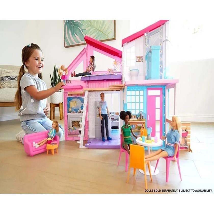 Playset - Barbie - Nova Casa De Férias Malibu - Colorida - Mattel