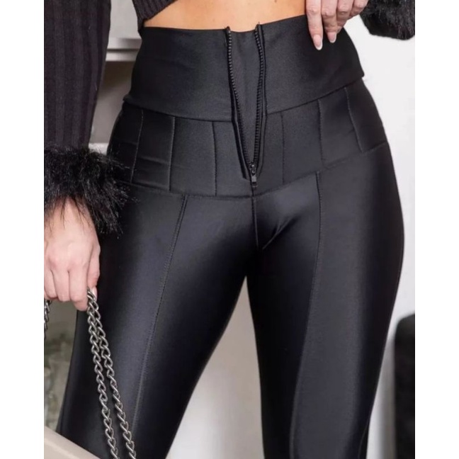 calça legging lipo chapa barriga e empina bumbum alta compressão abdominal com cinta modeladora modela o corpo cintura alta com lycra tecido suplex power