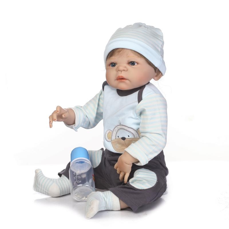 Bebe Reborn Menino 100% Silicone 57 Cm- Edu- Pronta Entrega