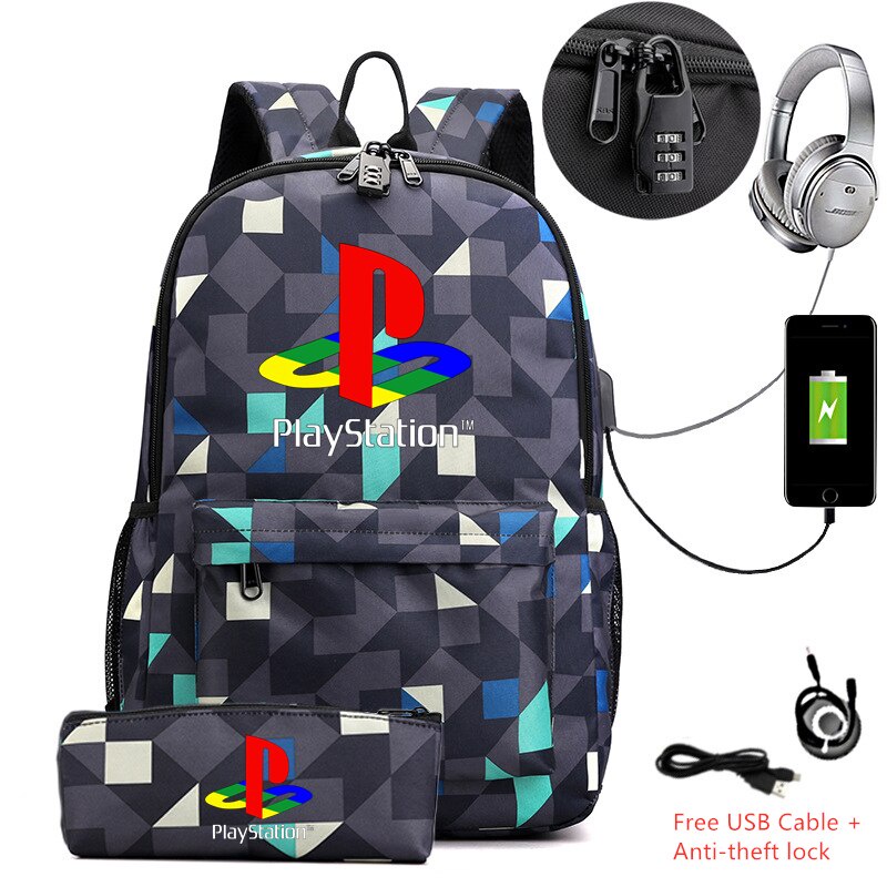 Mochila Infantil Escolar Meninos Videogame Jogos 2023 - P