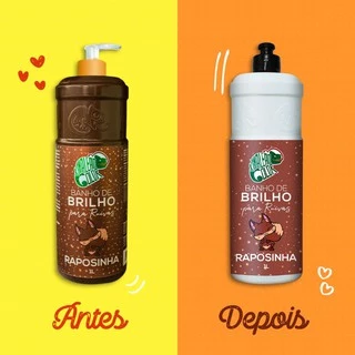 Banho de Brilho Raposinha Kamaleao Color para Ruivos Acobreados 1 L