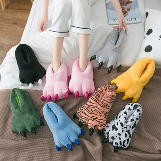Sapato / Pantufa De Inverno Com Desenho De Animal / Pata De Dinossauro Para Casa / Outono / Inverno