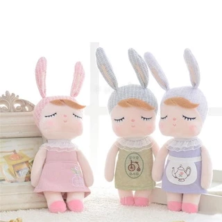 Original Metoo Boneca Mini Dreaming Angela Coelho Para Crianças Brinquedos Aniversário Presente De Natal 18CM (contém orelhas)