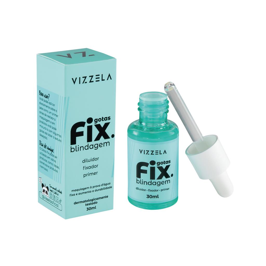 Blindagem Gotas Fix Vizzela Ml Diluidor Fixador E Primer Vegano Shopee Brasil