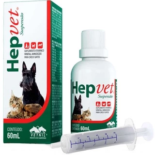 Suplemento Vetnil Hepvet Suspensão - 60 ml