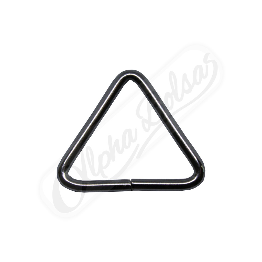 Triângulo 30 Mm Metal Niquelado - Pacote Com 100 Unidades
