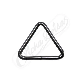 Triângulo 30 Mm Metal Niquelado - Pacote Com 100 Unidades