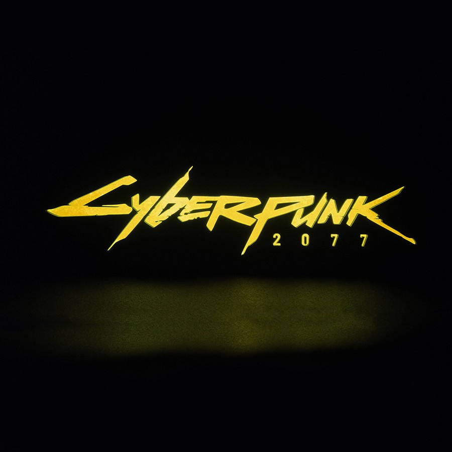Luminária Gamer Geek Exclusiva Do Jogo CyberPunk 2077 De Led Para Setup Gamer
