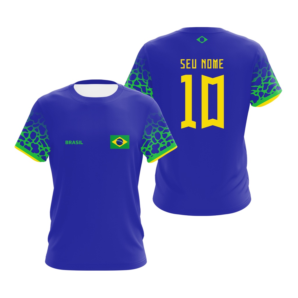 Camisa Brasil Azul  Elo7 Produtos Especiais