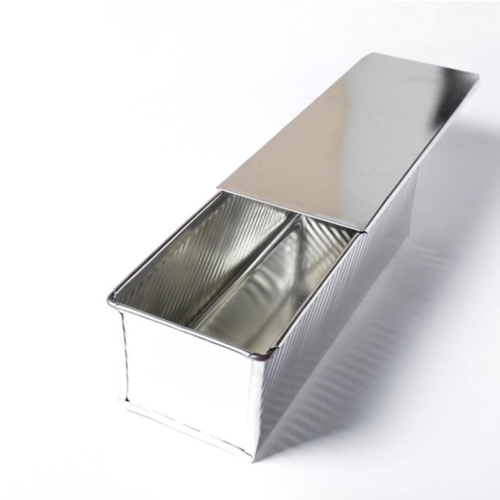 Forma Pão De Forma Alumínio 30x10x10 Com Tampa - Kit 05 Peça