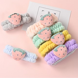 Faixa de Cabelo Para Maquiagem e Limpeza Facial/Decoração de morango
