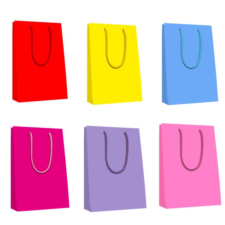 Sacolas Coloridas PCT com 10 M - Alça de Cordão