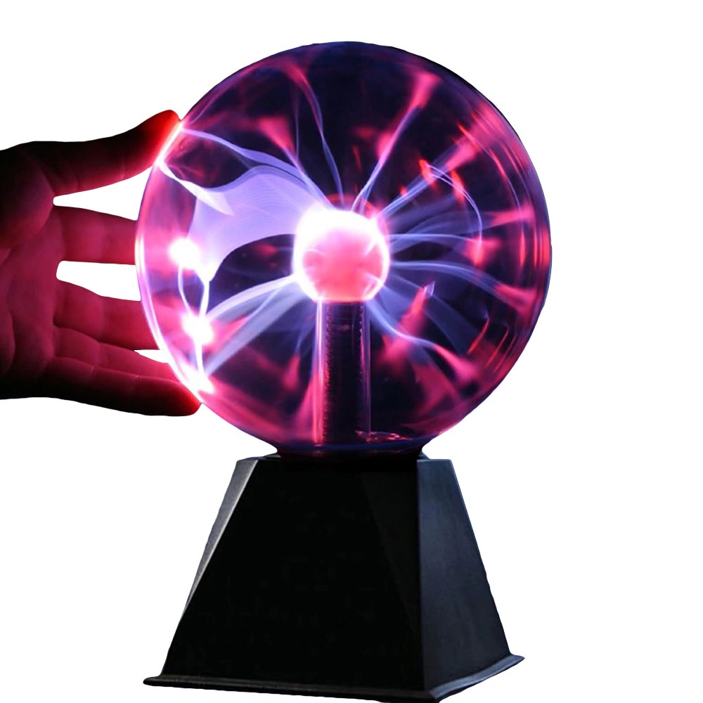 Luminária Criativa Globo Plasma Abajur Mesa Sala Jantar Quarto Led