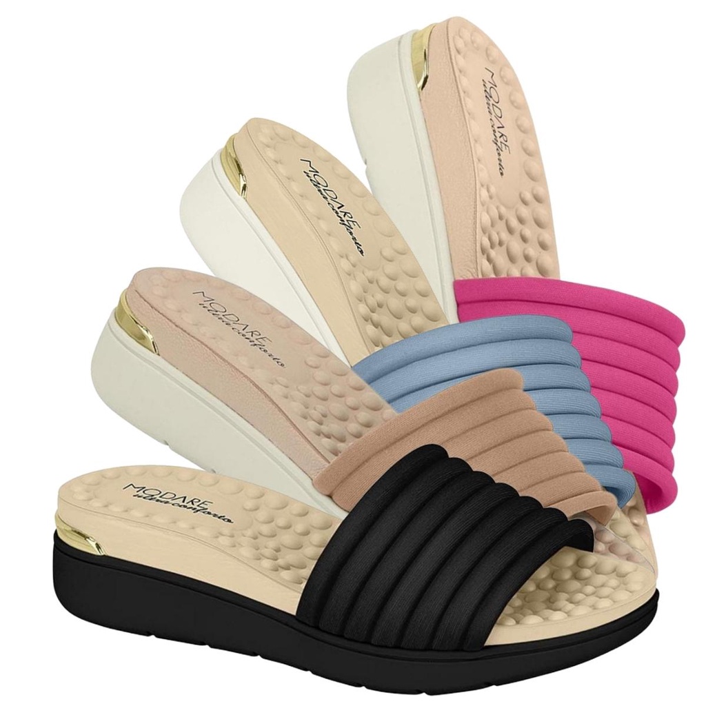 Chinelo Ortopedico Feminino Modare Ultraconforto Massageador Plataforma ...