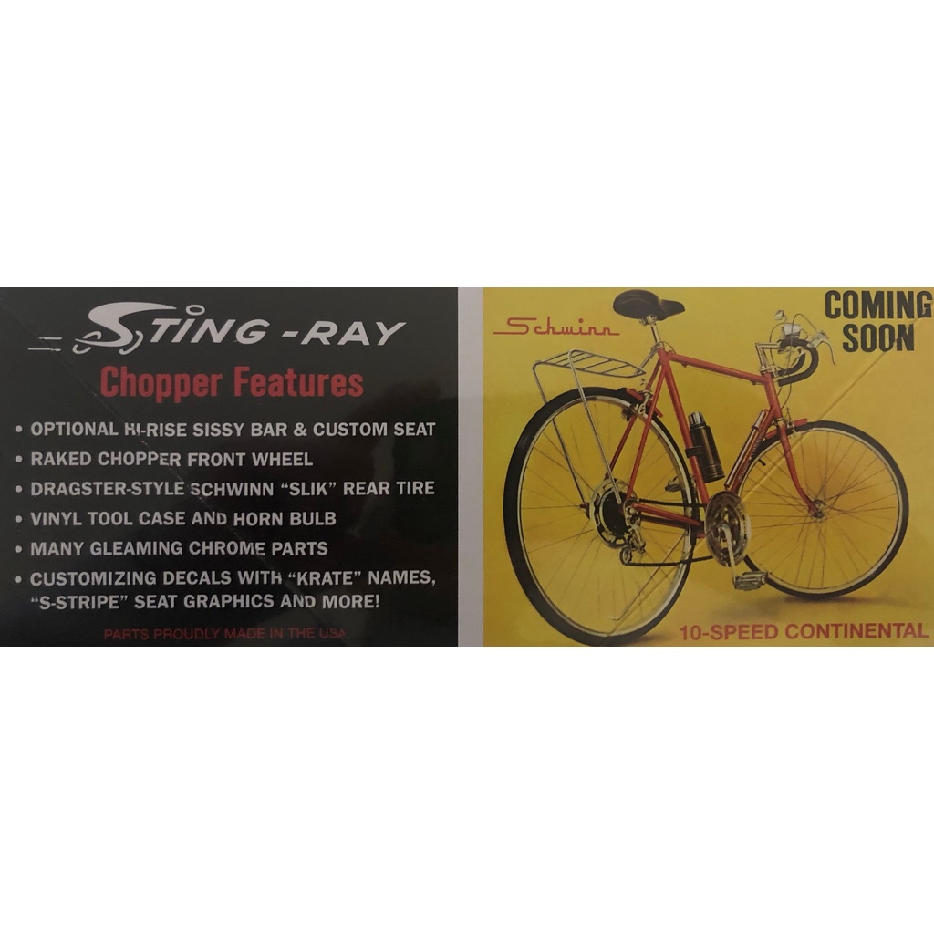 MPC 914 SCHWINN STING RAY 5/SPEED BICYCLE 1:8 | Shopee Brasil