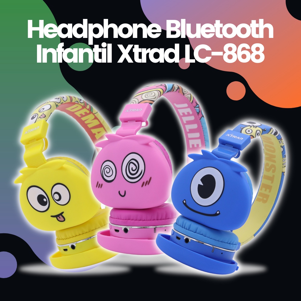 Headphone Bluetooth com Microfone Infantil Xtrad LC-868