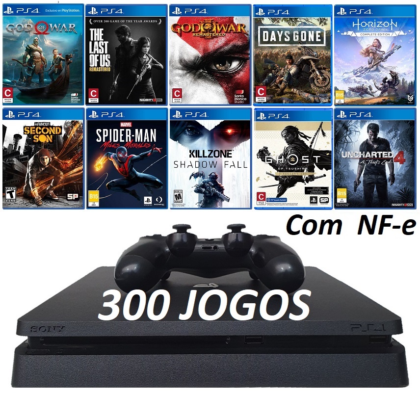 Playstation 4 Fat Usado 500gb PS4 com Controle e Jogo GTA 5