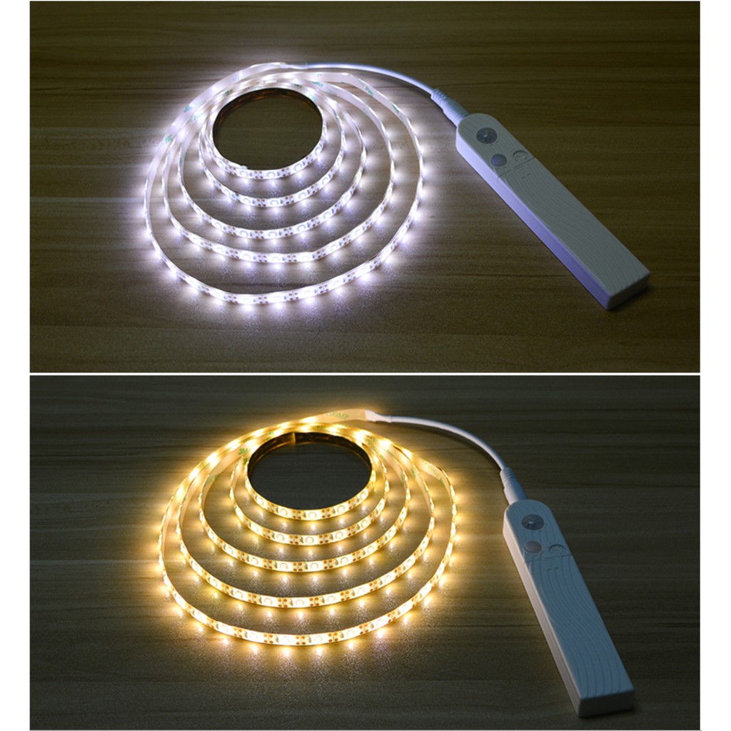 Fita Led a Pilha com Sensor Movimento para armários, closets, espelhos ...