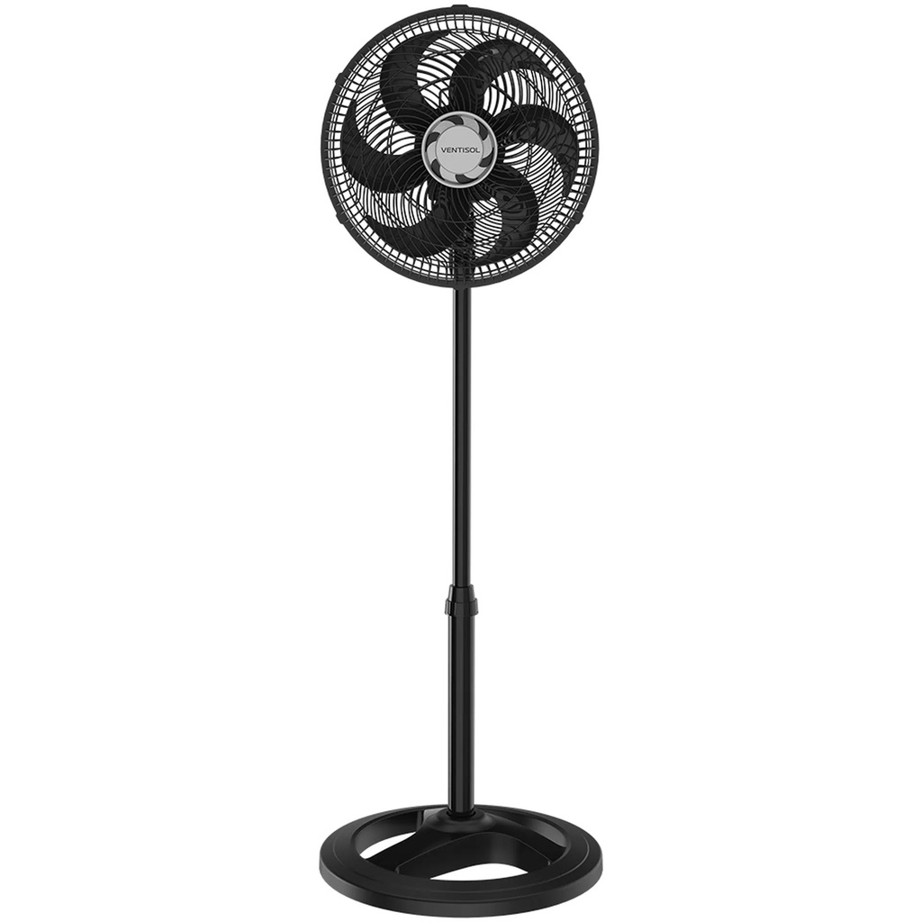 Ventilador De Coluna Turbo 6 Pás 30cm Preto Ventisol