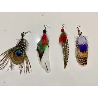 brincos de penas barato