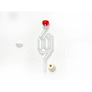 Válvula Airlock Tipo S com Rolha de Silicone N°7 Fermentação