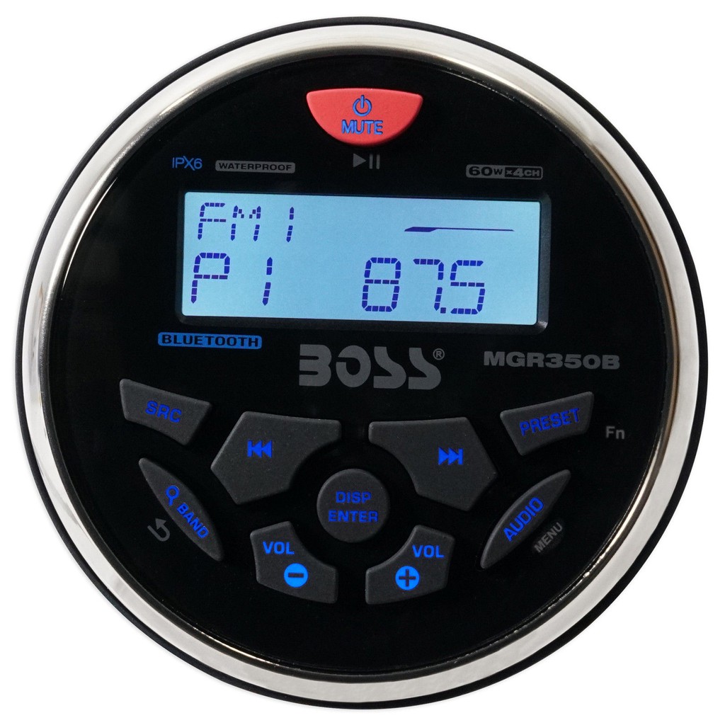 Pack BOSS Audio MGR350B + 2 Altoparlanti MR6W 6.5” + Antenna MRANT10 – Kit Multimediale Per Auto - 3