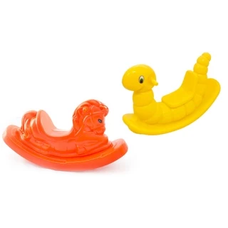 Kit Infantil Gangorras Parquinho-1 Cavalinho Upa Gangorra Sobe E Desce - brinquedo Meninas E Meninos