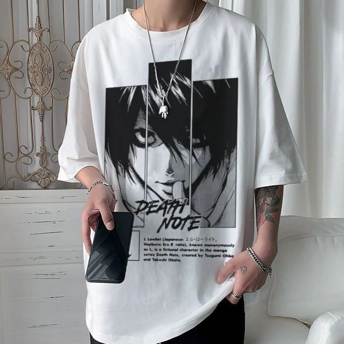 Camiseta Camisa Animes Mangá Death Note Kira L otaku 234