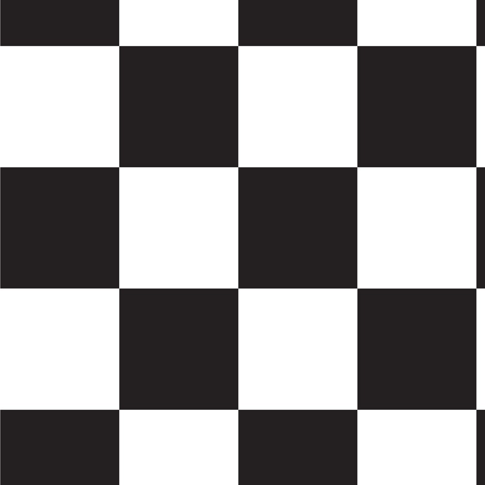 Xadrez tabuleiro de xadrez decalque da parede preto branco