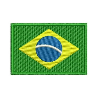 Bandeira Do Brasil Emborrachada 3d Patch Com Velcro